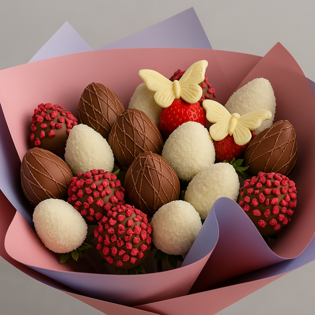 Chocolate Strawberry Bouquet – Gourmet Elegance